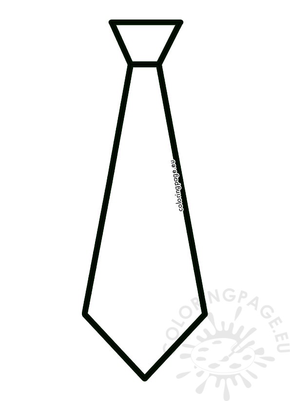 tie coloring template
