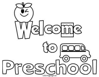 welcome to preschool