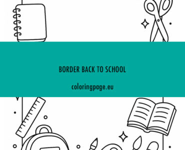 border back to school frame