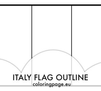 italy flag outline