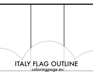 italy flag outline