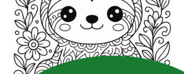 kawaii sloth intricate animal