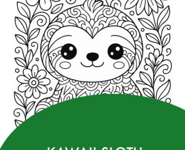 kawaii sloth intricate animal