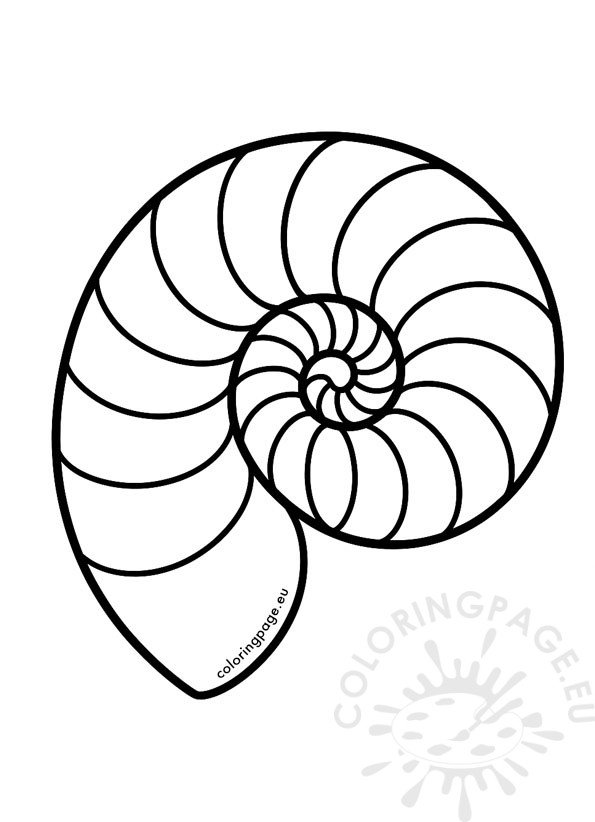 Nautilus Shell coloring page