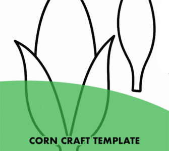 printable corn craft template