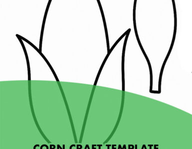 printable corn craft template