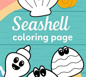 special seashell coloring page