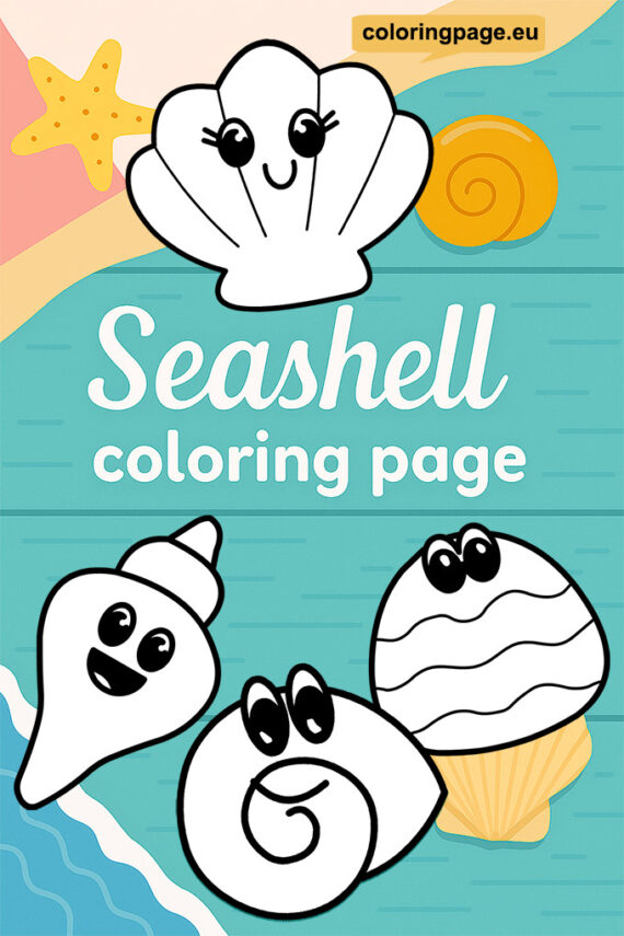 Seashell coloring page | Coloring Page