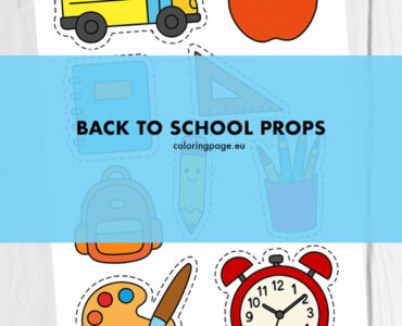 back school props cut out