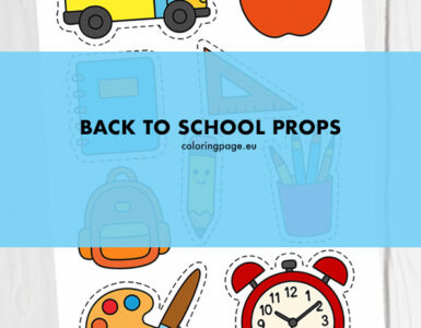 back school props cut out