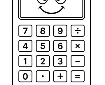 calculator cartoon