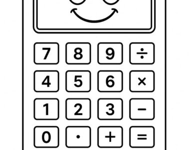 calculator cartoon