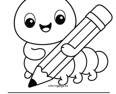 caterpillar pencil