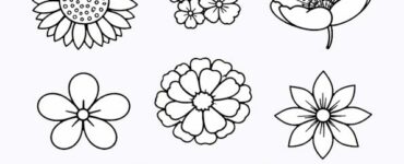 flower heads template