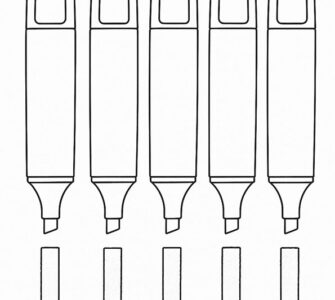 highlighters template