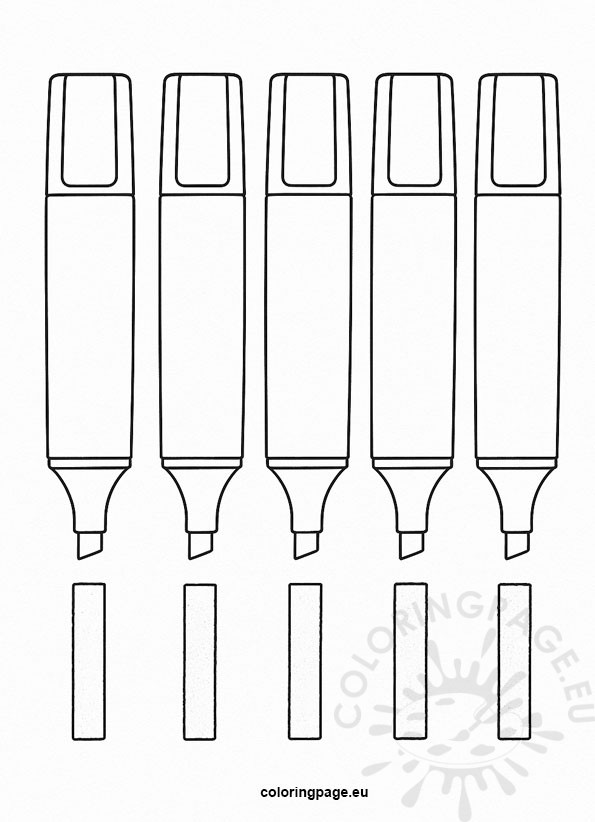 highlighters template