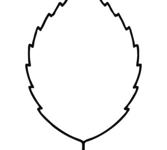 beech leaf template