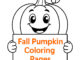 fall pumpkin coloring pages