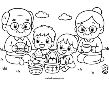 family picnic grandparents