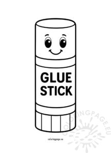 Glue stick coloring page