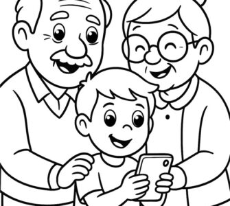 Grandparents grandson with smartphone 7 grandparents grandson smartphone