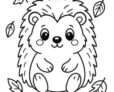 hedgehog in autumn