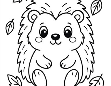 hedgehog in autumn