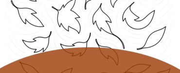 leaves blowing in the wind