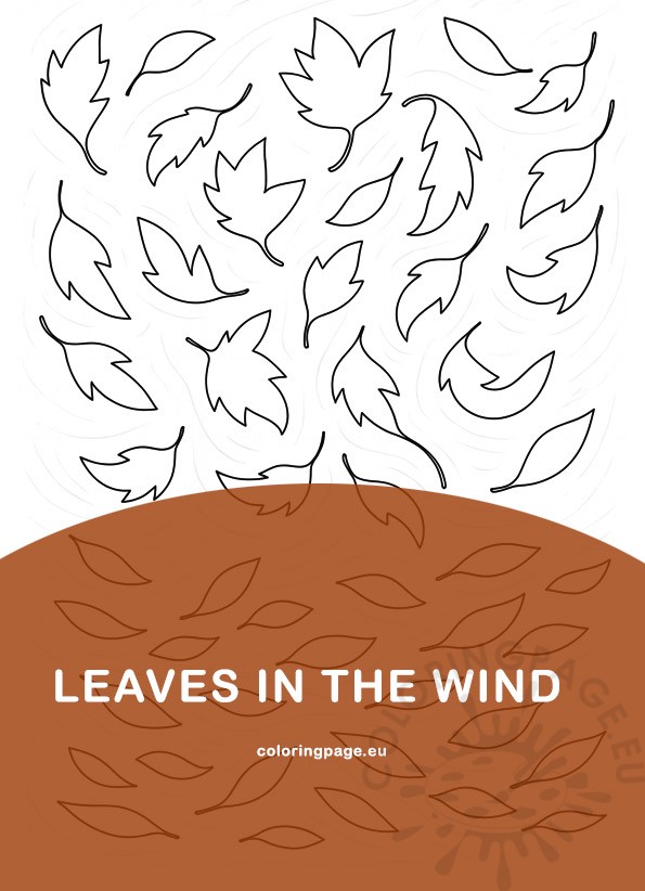 leaves blowing in the wind