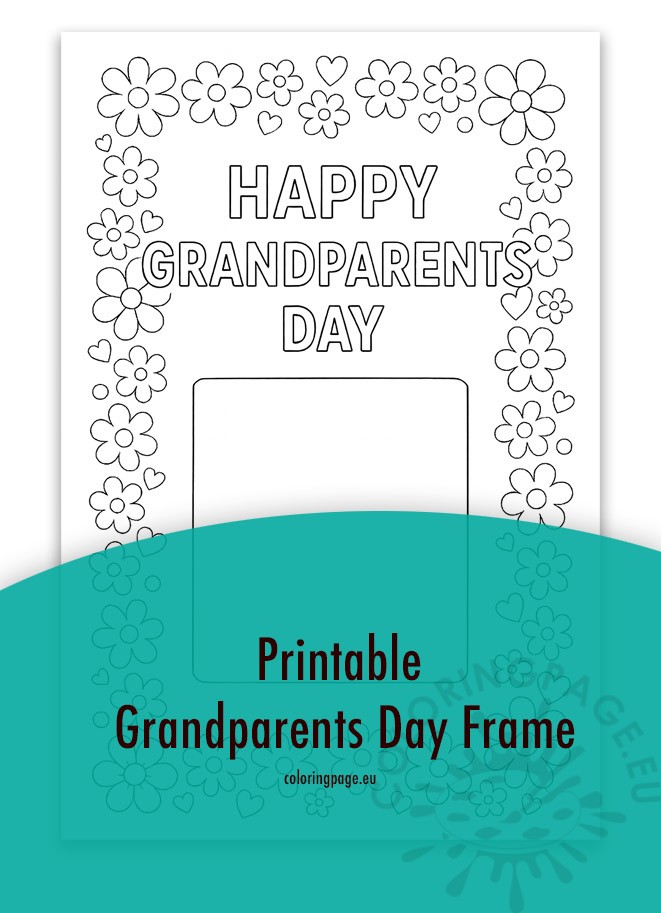 printable grandparents day frame
