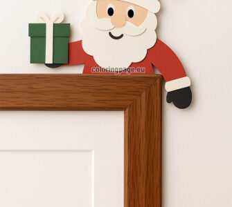 christmas door corner decor