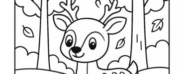 deer near autumn trees