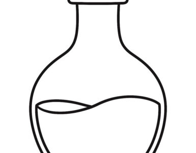 magic potion bottle template