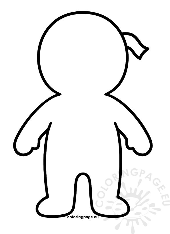 printable mummy cut out template for kids’ Halloween crafts and decorations.