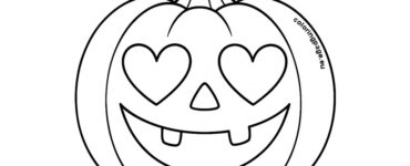 Pumpkin with Heart Eyes 9 pumpki heart eyes