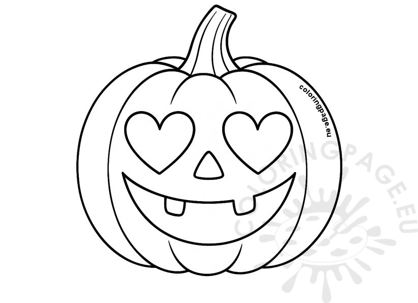 Pumpkin with Heart Eyes 3 pumpki heart eyes