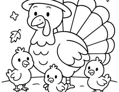 Turkey Family 4 turkey family