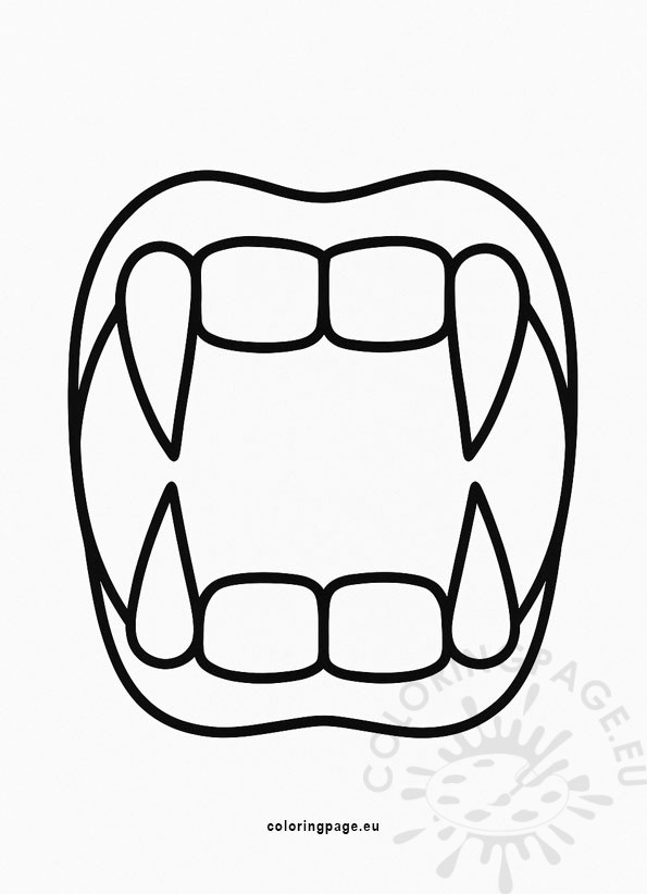 vampire teeth template