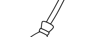 witch broom template