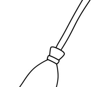 witch broom template