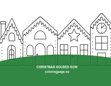 Christmas Houses Row 4 christmas houses row