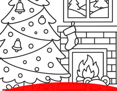 Christmas Tree and Fireplace 2 christmas tree fireplace