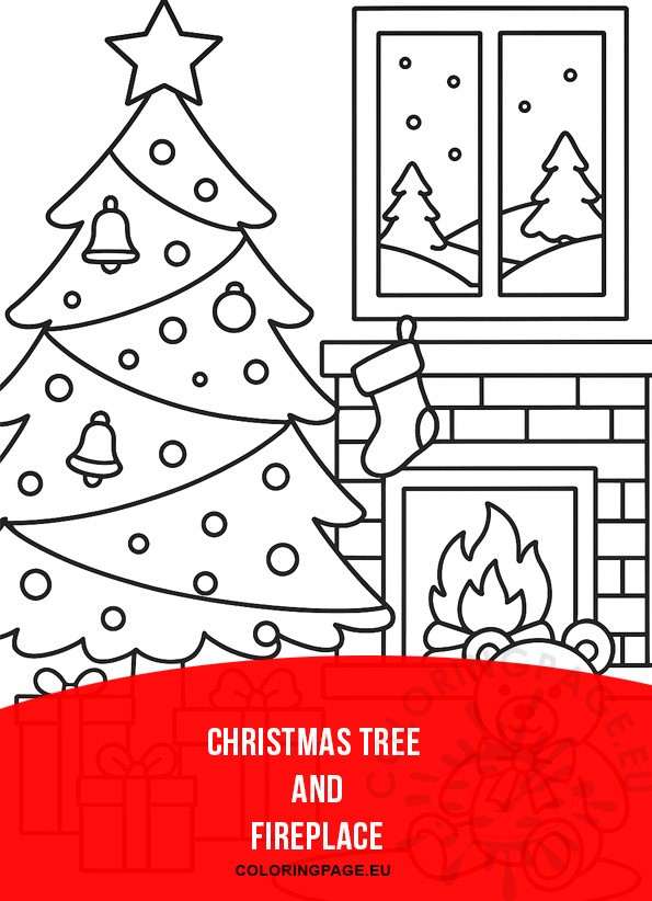 christmas tree fireplace