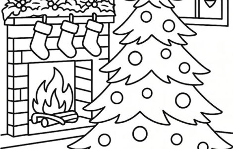 Cozy Christmas Fireplace Scene 4 cozy christmas fireplace scene