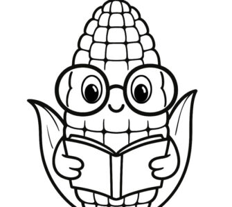 Cute Corn Reading a Book 7 cute corn reading book