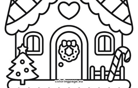 Printable Cute Gingerbread House 4 cute gingerbread house