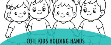 cute kid holding hands
