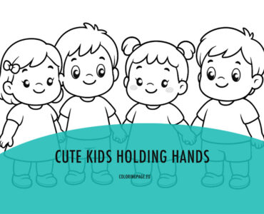cute kid holding hands