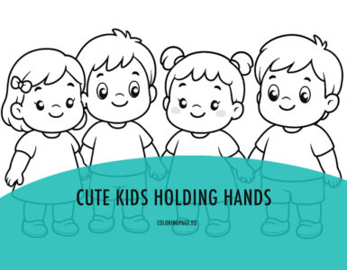 cute kid holding hands