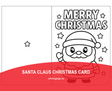 cute santa christmas card